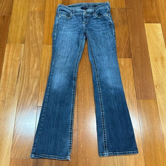 ARIAT Ruby Bootcut Jeans Low Rise Womens Bling Jeweled Embellished size 30L - Picture 1 of 12